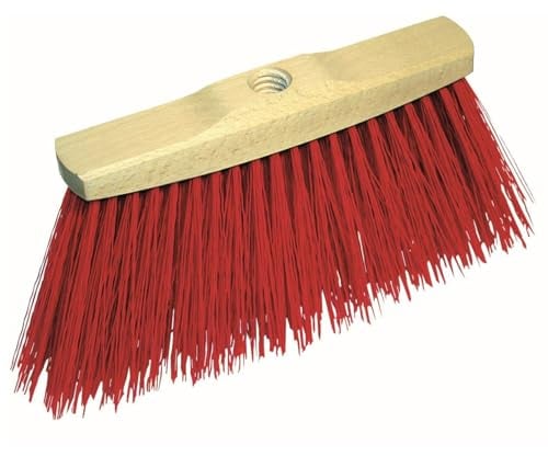 Greenmill GR5200 Balai avec manche en bois laqué et filetage pour manche Largeur 25,5 cm