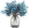JAKY-Global Künstliche Blumen 12 Stück Getrocknete Unechte Seide Blumen Babysbreath Pflanze Dekoration für Hochzeit Sträuße Haus Garten Party Blumenschmuck (Pfauenblau)
