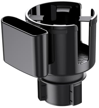 WSXCDE Getränkehalter Auto, für Smart 450 451 453 Fortwo Forfour 2 in 1 Multifunktionaler Verstellbarer Auto Flaschenhalter, 360° Drehbar Getränke Halterung,B