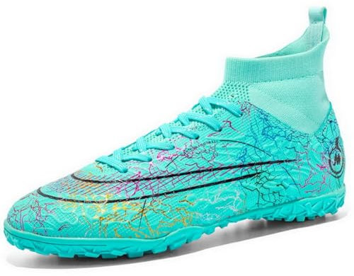 Mens Football Boots Boys Astro Turf Football Boots High Top Profession Athletics Training Indoor Soccer Shoes