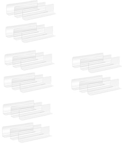 PRETYZOOM STK Supermarkt-Sortierleitblech Schrank Organizer Teiler klarer Fachteiler Supermarktblocker Easy putz transparente regaltrenner Schrankregalteiler klare Schrankteiler Plastik