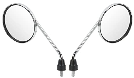 Motorrad-Rückspiegel-Set, 8 Mm Gewinde, Rund, Universal, für Straßenräder, ATV, Roller, Lenker, Außenspiegel-Set