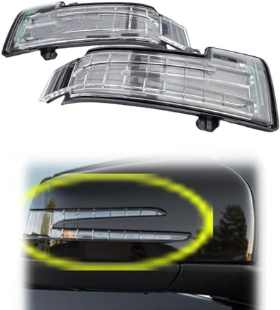 SUMRED Auto Rückspiegel Blinker für Benz w164 GL W166 ml gle GLS, Außenspiegel-Kontrollleuchte BBB Seite Rückspiegel Blinker Licht,Left