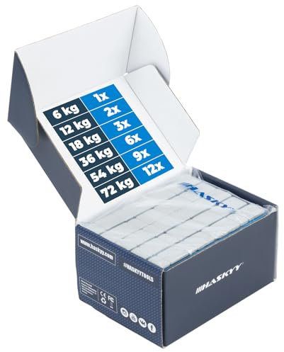 HASKYY 54kg Klebegewichte Kleberiegel Auswuchtgewichte 4x5g + 4x10g - 900 Stück á 60g