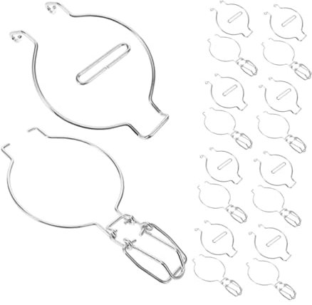 Garneck Glass Jar Wire Clamp Metal Wire Jar Buckle for Airtight Sealing Buckle Stainless Steel Handles