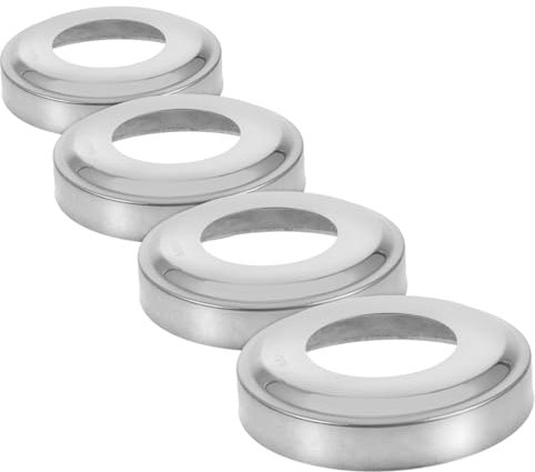 OFFSCH 4stücke Edelstahl Handlaufabdeckung Für Poolleiter Rohrabschirmung Ersatzteil Für Einbaupoolgeländer Von Runde Grundplatte Und Fußabdeckung