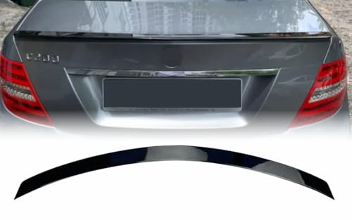 Mptuned Heckspoiler Kompatibel mit Mercedes-Benz W204 Limousine 2007-2014 | Hochwertiger ABS Kunststoff, Glänzend Schwarz, Sportlicher Look, Einfache Montage, Aerodynamische Verbesserung