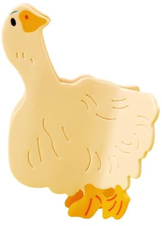 Haarklammern für Damen, niedliche weiße Ente, hochwertige Haarspangen für Damen, dünnes, dickes, lockiges Haar, rutschfest, starker Halt, Haarklammern