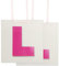 CKCSHI 2 Pcs Hen Party Accessories, Hen Do L Plates, Bride to Be Party Hanging Tags, Girls Night Bride to Be L Plates Gifts Decorations Accessories, Pink