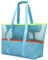 INYEEXUP Mesh Strandtasche Wasserdicht XXL Familie mit Reißverschluss, Faltbare Beach Bag Damen Groß – Badetasche für Strand, Reisen und Alltag