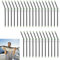 VGECEE 30 Stück Fishing Anti Tangle Boom Set 20CM Anti Tangle Boom Mit Wirbel Futterkorb Sleeves Angeln Set Abstandshalter Röhrchen mit Wirbel Angelzubehör für Boots, See und Stauseeangeln