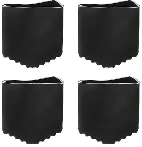 4 piedini per scale da 50 x 25 mm, piedini in gomma per scala in legno, robusti piedini antiscivolo per sedie da giardino, piedini antiscivolo