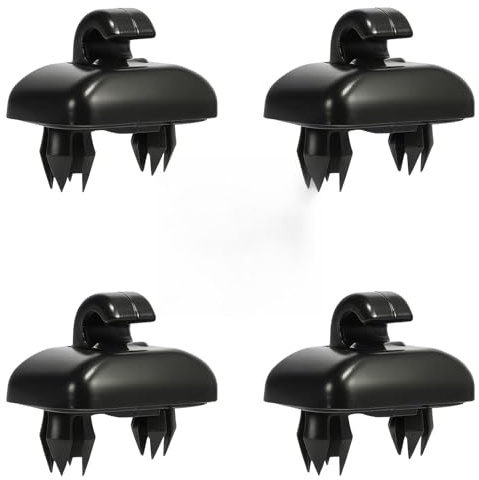 4 Pcs Car Sun Visor Hook Clips, Sun Visor Clip Replacement Compatible with A1 A3 A4 A5 A6 A7 Q3 Q5 Q7, Replaces 8U0857562A