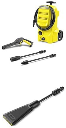 Bundle of Kärcher K 3 Classic Pressure Washer+ eco!Booster Jet 120 for K 2 and K 3 Pressure Washers, 50% Higher Cleaning Performance Compared to The Flat Jet, Saves Water, Energy and time, Accessory