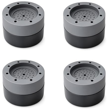 4PCS Washing Machine Feet Pads, Anti Vibration Mat, Non-Slip Rubber Shock Absorber Mat Set for Reducing Noise and Movement, Floor Protection Pads for Washing Machines, Dryers, and Household Furniture