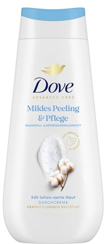 Dove Advanced Care Shower Cream Mild Exfoliating & Care Cotton & Sea Mineral Fragrance 225 ml
