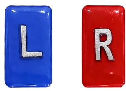 Washable X Ray Identification Markers Resin with L and R Letter and 4 Piece Adhesive Tape Included for Radiology Team Radiology Markers