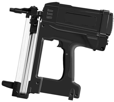 Pistola De Clavos Gas Con Batería Litio 7,4 V, Marco Hormigón Especial For Agua Y Electricidad Acero Herramientas Neumáticas Canalización Seguridad y comodidad(Package A)