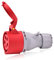 CEE Starkstrom Steckdose Intratec 32A 400V 6h IP44 5-polig (3P+N+E): IEC-60309 Industrie und Mehrphasenstecker robuste Industriequalität
