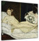Bilderdepot24 Bild auf Leinwand | Édouard Manet Olympia in 60x60 cm als Wandbild | Wand-deko Dekoration Wohnung alte Meister | 180870-60x60