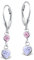 Kinder Mädchen Ohrhänger 925 Sterling Silber Herz Damen hängende Ohrringe Brisur K416