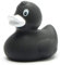 Duckshop I Badeente schwarz I Quietscheente - L: 8 cm I Quietscheentchen I Geschenk für Freunde I Präsent Sammler