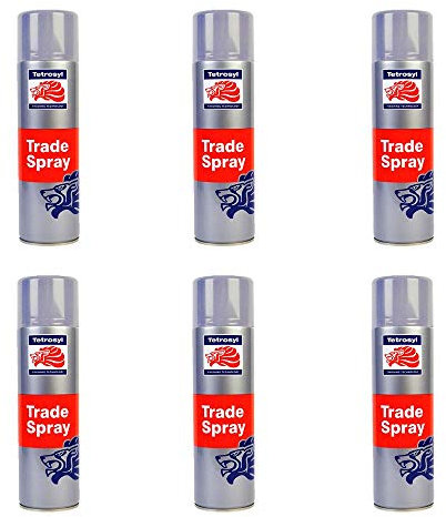 Tetrosyl ATS017 Trade Spray Paint Silver Wheels 500ml x 6