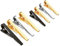 Roctee Krawattenklammer für Herren, Krawattennadel-Set, formell, Business, Herren, Hemden, schmale Krawattennadel, Gold, Silber, Schwarz, 8 Stück, Kupfer, Silber, Unbekannt
