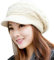 Tuopuda Cappello Donna Invernale Cappello Beanie Cappelli Donna Berretti, cappello con orecchie per Donne, cappello donna inverno con visiera (Beige)
