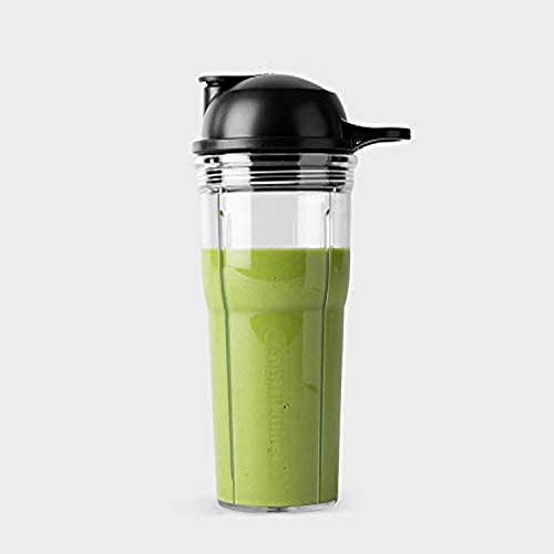 NutriBullet Cup y Tapa To-Go, plástico, Transparente/Negro