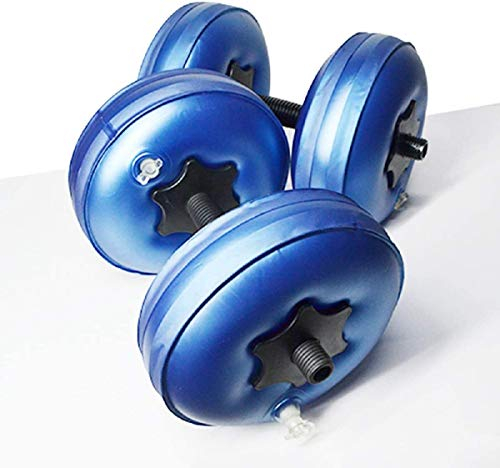 Aigend Krafttrainingsgeräte/Kurzhanteln, Reisewassergefüllte Kurzhanteln Gewichtssatz für Männer und Frauen (8-10kg- Blau)