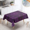 Chickw1 Tischdecke Abwaschbar Rechteckig, Psychedelisch Mandala Drucken Wasserdicht Fleckschutz Ölfest Polyester Pflegeleicht Outdoor Garten Tischdek Decoration (140x180cm,Lila B)