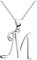 Sofia Milani - Damen Halskette 925 Silber - M Buchstaben Anhänger - 50349