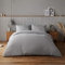 Silentnight Supersoft Duvet Set - Cosy & Comfortable Delicate Touch - Luxurious Easy Care Microfibre with Button Fastening - Stylish & Modern Duvet Quilt Cover + Pillowcase Bed Set, King, Grey