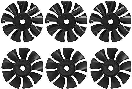 6pcs Motor Blades 550W Low Noise Cooling Fan Blade Air Compressor Pump Replacement Accessories, 115mm/ 4.5 Outer Diameter