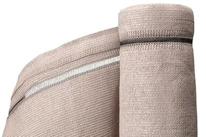EASY CLOTURE Brise Vue 220 g/m² H1m20 x L 10m Taupe - Résistant UV Vent et déchirures - Intimité Vis-à-vis - Jardin Balcon Terrasse