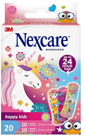 Pansements Nexcare Happy Kids Magic, Assortiment, 20/paquet
