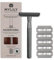 MYLILY Rasierhobel inklusive 5 Rasierklingen I deine perfekte Rasur I Rasierhobel Damen I Safety razor I Rasierhobel Damen Intimbereich I Rasierer plastikfrei I zero waste shaving I Silber
