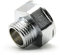 DOJA Barcelona | Mamelon 15/21-12/17 | 4 Adaptateur 1/2 3/8 M-F | Accessoires de Plomberie | Laiton Chrome | Raccord Reducteur pour Circulateur Chauffage, Tuyau Douche, Mousseur Robinet Economie Eau