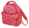 Cath Kidston London Rucksack für Damen und Mädchen, Pinball Ditsy, recyceltes Polyester, gesteppt, Rosenherz, Rosa und Orange, Rosa und Orange, 42
