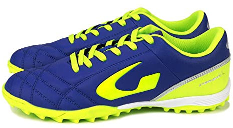 GEMS Scarpa TORNEO X, Sneaker Unisex-Adulto, Blu/GIALLOFLUO/Grigio, 43 EU