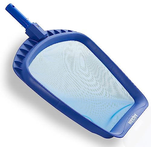 Hecht Kescher Pool, wahlweise mit Teleskopstange – extra großes Netz, feinmaschig – Poolreinigung – Wasserpflege – Für Schwimmbad, Pool, Planschbecken, Whirlpool, Teich (Modell 1)