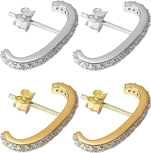 Wrap Earlobe Studs,Minimalist Suspender Ear Cuff Earrings for Women Wrap Earlobe Studs,Wrap Around Earlobe Earrings