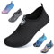 WateLves Badeschuhe Herren Damen Wasserschuhe Strandschuhe Schwimmschuhe Aquaschuhe Schnell Trocknend Barfußschuhe Breathable Surfschuhe Unisex Beach Pool Yoga(Schneeflocke Schwarz 44/45)