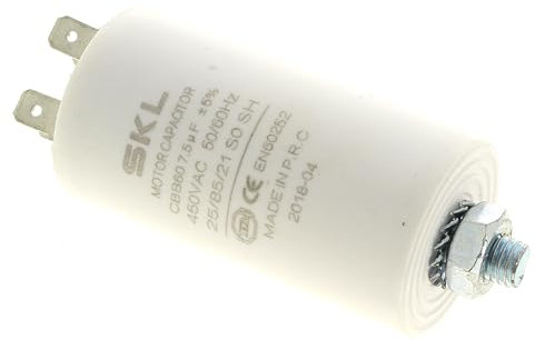 Condensateur 7,5µf 420v-450v c00095649 pour seche-linge