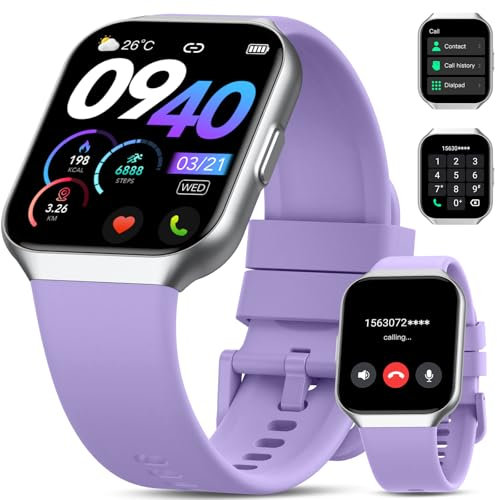 QCOQ Smartwatch Uomo Donna,1.96 Orologio Smartwatch, Impermeabile IP68