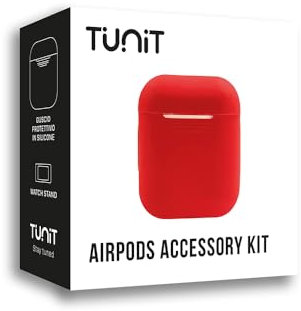 Cover AirPods Apple 1a e 2a Generazione in Silicone - Red