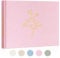Lanpn Livre d'or Mariage en Lin, Livre d or Anniversaire de 108 Pages Vierges, Livre Mariage Livre d'or pour Diplômé, EVJF, Noces, Baptêmes, Baby shower, Pacs, Fête, Départ retraite (Rose)