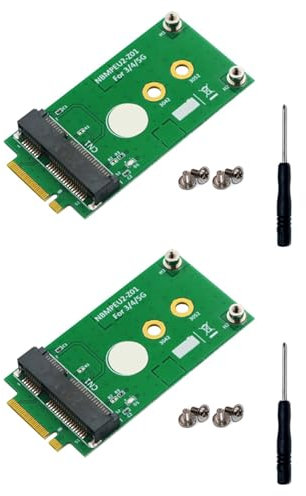 SRMAN 2X Interface Clé NGFF M.2 B vers Carte Adaptateur sans Fil Mini PCI-E MPCIE pour Module GSM 5G 4G 3G LTE sans Emplacement pour Carte Nano SIM