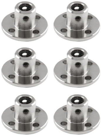 JAWUZ 6 pezzi 6mm flange di accoppiamento Flangia Giunto Connettore per albero asse per fai da te e motori di modellini radiocomandati DIY RC Modello Motori